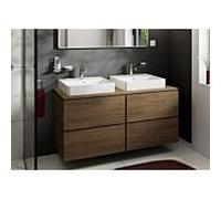 Meuble sous-vasque Hansgrohe Xilesa E 54305550 1375x550mm, 4 tiroirs, sans PushOpen, chêne cachemire