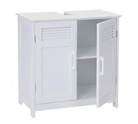 Meuble sous-vasque HWC-A85, 60x60x30cm blanc