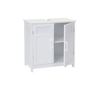 Meuble sous-vasque HWC-A85, 60x60x30cm blanc