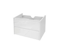 Meuble sous-vasque HWC-B19, meuble sous-vasque salle de bain, brillant Soft-Close 50x60cm blanc