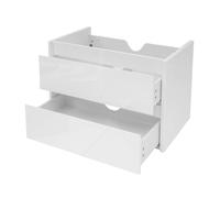 Meuble sous-vasque HWC-B19 brillant Soft-Close 50x60cm blanc