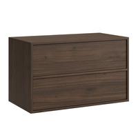 Meuble sous-vasque Mali 80 cm x 46 cm - Brun noyer - Meuble de salle de bain - Meuble sous-vasque suspendu