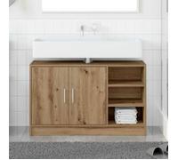 vidaXL Meuble sous vasque – Cabinet de salle de bain en chêne artisanal 90 x 29 x 55 cm