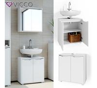 Vicco Meuble sous Vasque Simple Ruben, Blanc, 60x62.5cm