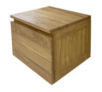Meuble sous vasque salle de bain en Teck massif Doro - 50 x 55 x 40 cm - C-Négoce