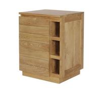 Meuble sous vasque salle de bain en Teck massif Doro - 60 x 55 x 80 cm - C-Négoce