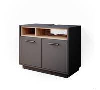 Vicco Meuble sous Vasque Simple Beatrice, Anthracite/Sonoma, 80 x 64 cm