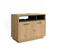 Meuble sous vasque simple Beatrice, 80x64cm, Chêne Artisan/Anthracite, Vicco 40163