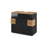 Meuble sous vasque simple Eden, 73.1x64cm, Anthracite, Anthracite, Vicco
