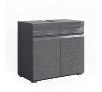 Meuble sous vasque simple Fredd, 60x56cm, Anthracite Haute brillance, Vicco 29925