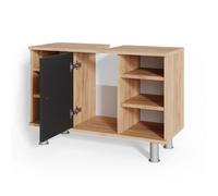 Vicco Meuble sous Vasque Simple Fynn, Anthracite/Chêne de Force doré, 80 x 54 cm