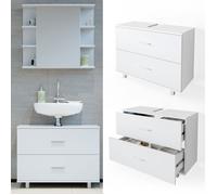 Meuble sous vasque simple Ilias, 80x60.8cm, Blanc, Vicco 34583