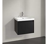 Meuble sous-vasque Skyla Villeroy und Boch C78400VL 2000 coulissant, 572 x 436 x 439 mm, noir volcan