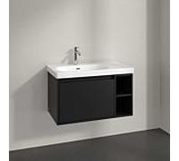 Meuble sous-vasque Skyla Villeroy und Boch C78800VL 2000 coulissant, 772 x 436 x 439 mm, noir volcan
