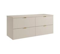 Vente-unique - Meuble sous Vasque Suspendu avec Planche - Beige - 120 cm - Lavena