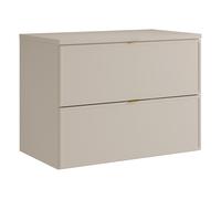 Meuble sous vasque suspendu avec planche - Beige - 80 cm - ONDIL