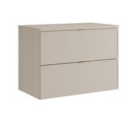 Meuble sous vasque suspendu avec planche - Beige - 80 cm - ONDIL