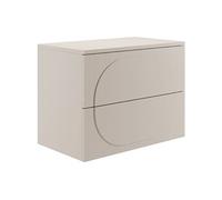Meuble sous vasque suspendu avec planche - Beige - 80 cm - VUTOMA