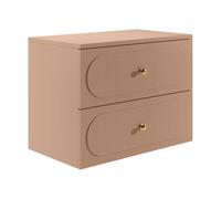 Meuble sous vasque suspendu avec planche - Vieux rose - 80 cm - SATOBAL