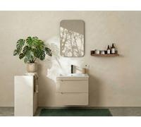 Meuble sous vasque suspendu coloris beige ? 60 cm ? ARUBA