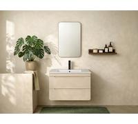 Meuble sous vasque suspendu coloris beige ? 80 cm ? ARUBA