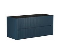 Meuble sous vasque suspendu strié bleu - 120 cm - PAVANI
