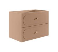 Meuble sous vasque suspendu - Vieux rose - 80 cm - SATOBAL