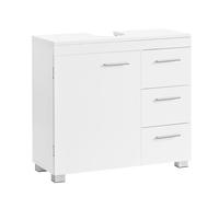 Meuble sous Vasque - VASAGLE - 3 Grands Tiroirs - 2 Compartiments - Blanc