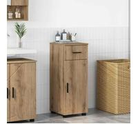 vidaXL Meuble sous-vasque chêne artisanal 30 x 35 x 80 cm – Bois d'ingénierie, anti-basculement
