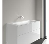 Meuble sous-vasque Villeroy & Boch Finion 4164A3RW 1000 x 500 x 160 mm, sans trop-plein, finition Céramique Blanc Pierre
