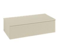 Meuble Suspendu Villeroy et Boch Antao avec Structure, Lumière 1 tiroir 1000x268x500mm Silk Grey ...