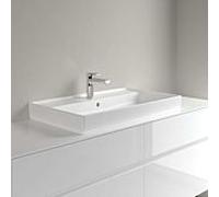 Meuble sous Collaro vasque 4A3380RW 800 x 465 x 160 mm, Stone White CeramicPlus, avec trop Villeroy und Boch plein
