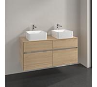 Meuble sous-vasque Villeroy et Boch Collaro C04400VJ 4 tiroirs, 1200 x 548 x 500 mm, Chêne Nordique / Chêne Nordique