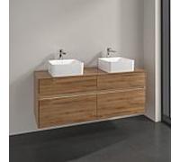 Villeroy & Boch V&B Meuble sous lavabo Collaro 140x54,8x50 cm, 2 tiroirs, LED 10 W, Kan Oa Quantité:1