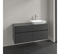 Meuble sous-vasque Villeroy und Boch Collaro C114B0VR 120 x 54,8 x 50 cm, vasque à droite, éclairage LED 8,8 W, graphite