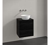 Meuble sous vasque Villeroy und Boch Collaro C148B0AB 50x54,8x38cm, meuble sous vasque centré, éclairage LED 3,4W, chêne noir