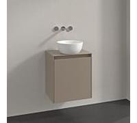 Meuble sous-vasque Villeroy et Boch Collaro C148B0VM 50x54,8x38cm, vasque centrale, éclairage LED 3,4W, taupe