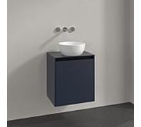 Meuble sous-vasque Villeroy und Boch Collaro C148B0VQ 50x54,8x38cm, meuble sous-vasque centré, éclairage LED 3,4W, bleu marine