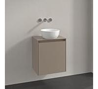 Meuble sous-vasque Villeroy et Boch Collaro C149B0VM 50x54,8x38cm, vasque centrale, éclairage LED 3,4W, taupe