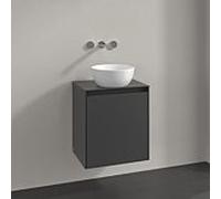 Meuble sous-vasque Villeroy und Boch Collaro C149B0VR 50 x 54,8 x 38 cm, meuble sous-vasque centré, éclairage LED 3,4 W, graphite