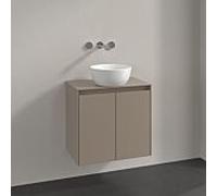 Meuble sous-vasque Villeroy und Boch Collaro C150B0VM 60x54,8x38cm, meuble sous-vasque centré, éclairage LED 4,2W, taupe