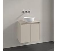 Meuble sous-vasque Villeroy und Boch Collaro C150B0VN 60x54,8x38cm, meuble sous-vasque centré, éclairage LED 4,2W, gris cachemire