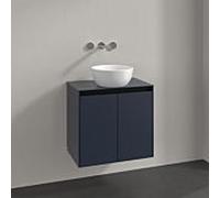 Meuble sous-vasque Villeroy und Boch Collaro C150B0VQ 60x54,8x38cm, meuble sous-vasque centré, éclairage LED 4,2W, bleu marine
