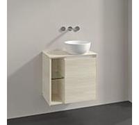 Meuble sous vasque Villeroy und Boch Collaro C151B0AA 60x54,8x38cm, vasque à droite, éclairage LED 2,9W, chêne blanc