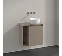 Meuble sous-vasque Villeroy und Boch Collaro C151B0VM 60x54,8x38cm, vasque à droite, éclairage LED 2,9 W, taupe