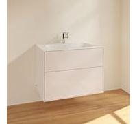 Meuble sous-vasque Villeroy und Boch Finion F01000GF 79,6 x 59, 2000 x 49,8 cm, laqué blanc brillant