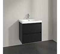 Meuble sous-vasque Villeroy und Boch C79500VL 2 tiroirs, 622 x 596 x 439 mm, noir volcan