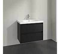 Meuble sous-vasque Villeroy und Boch C79600VL 2 tiroirs, 772 x 596 x 439 mm, noir volcan