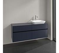 Meuble sous-vasque Villeroy und Boch Collaro C11800VQ 140x54,8x50cm, vasque à droite, bleu marine