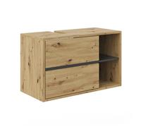 Meuble sous vasque Viola, 100x60cm, Chêne Artisan, Anthracite, Vicco